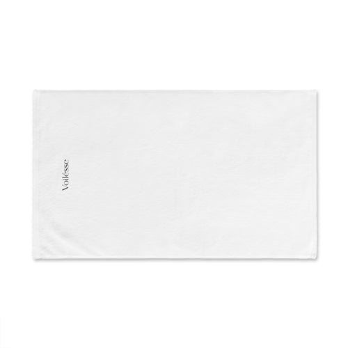 Minimalist 'Voléisse' White Hand Towel — Elegant Spa & Bathroom Accent